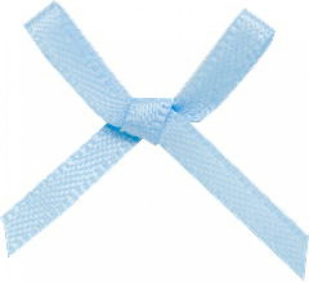 Mini Ribbon Bows Light Blue