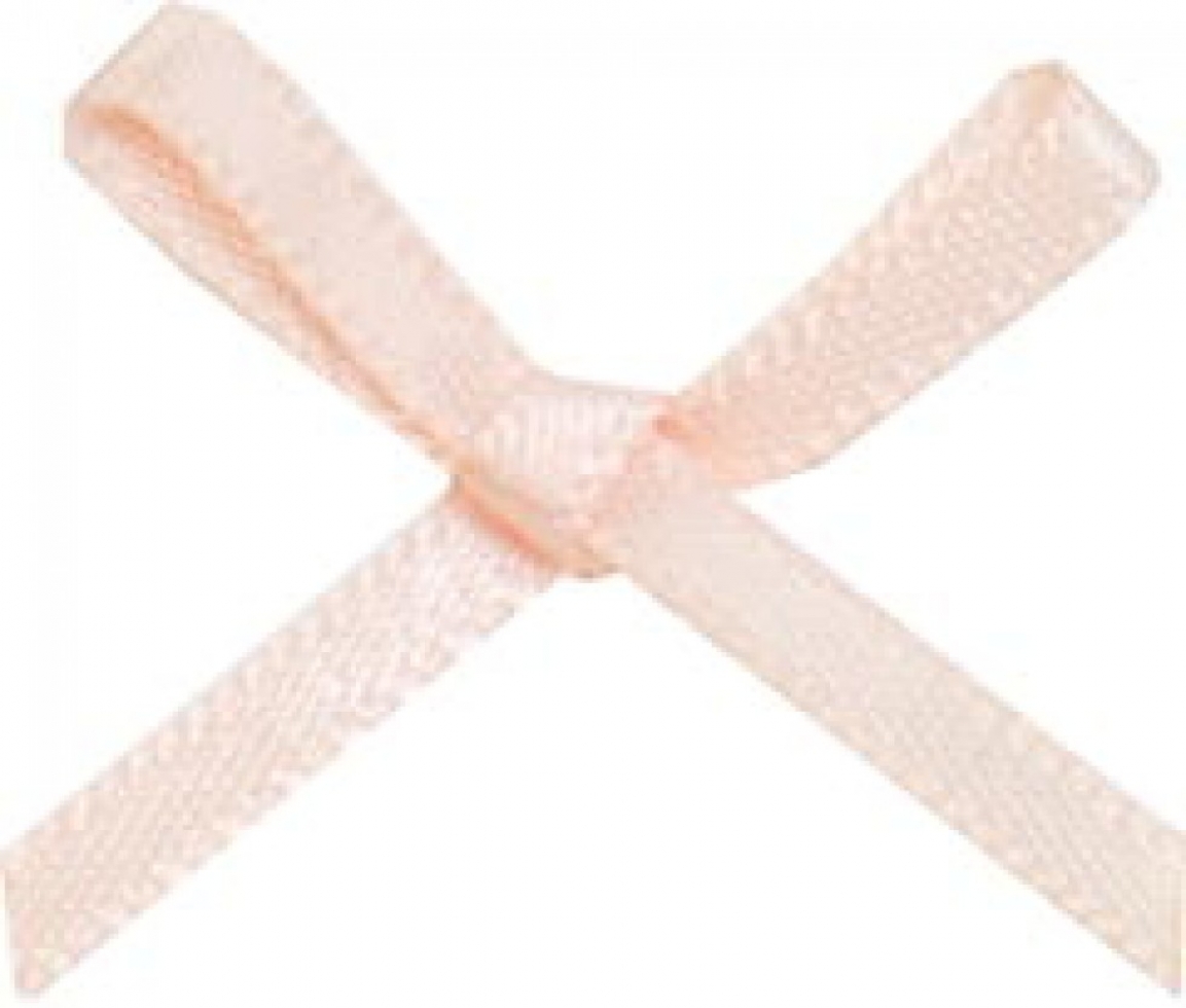 Mini Ribbon Bows Light Peach