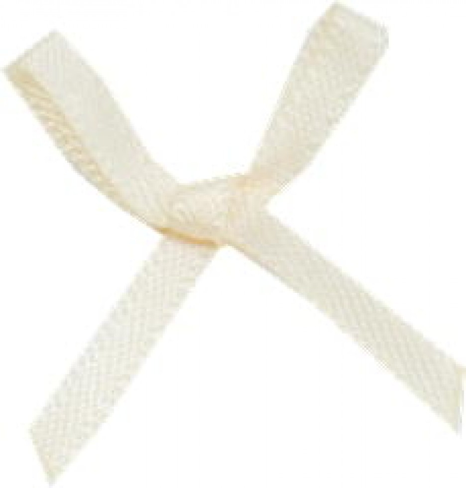 Mini Ribbon Bows Cream