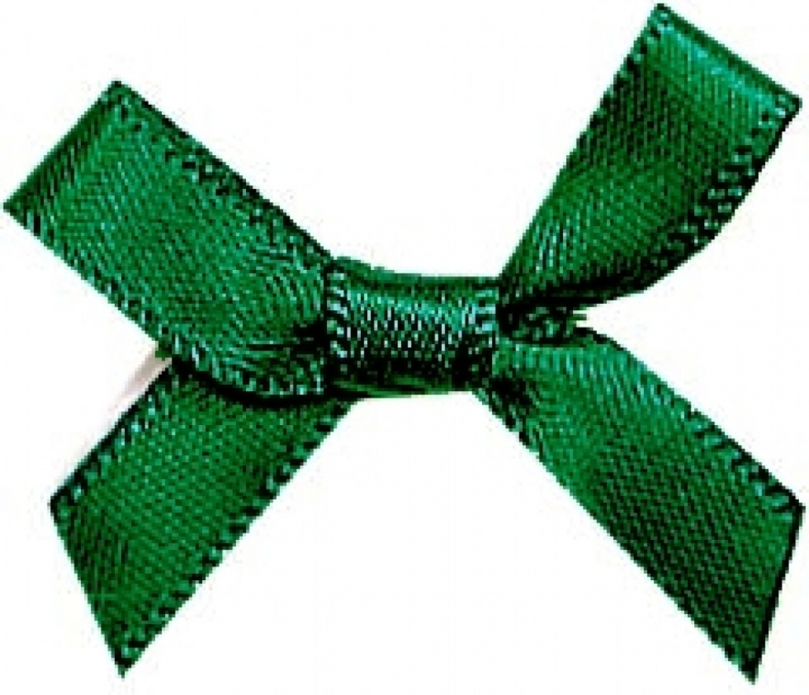 Small Ribbon Bows Emerald