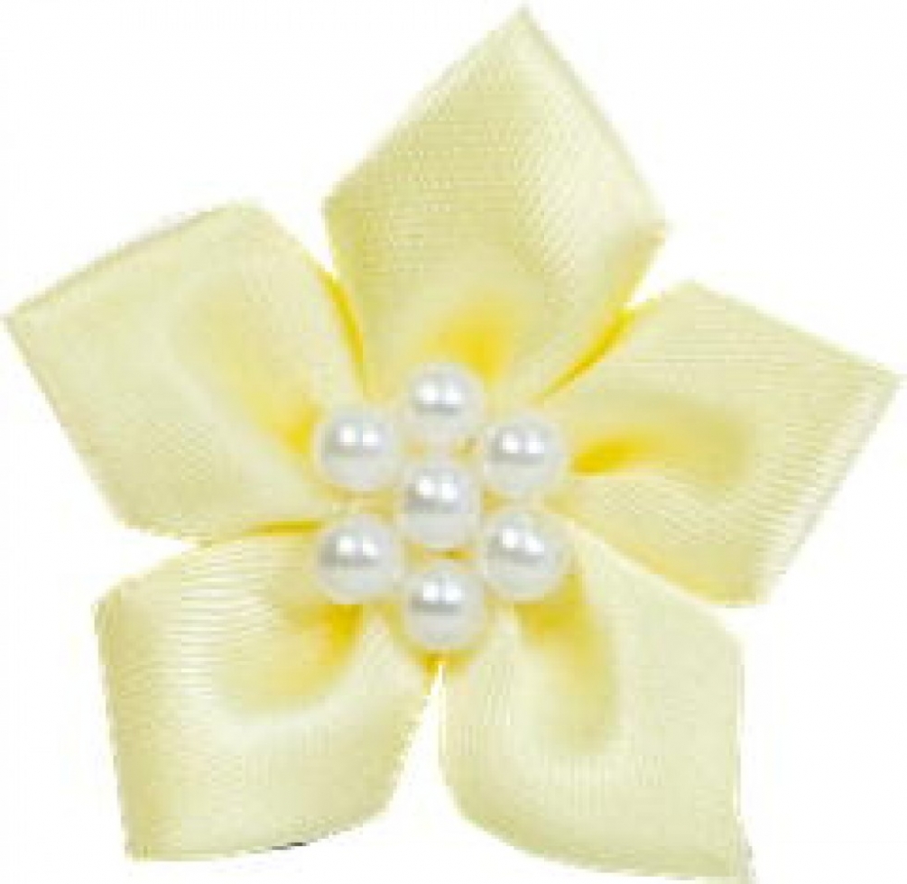 Satin Ribbon Stars Baby Maize