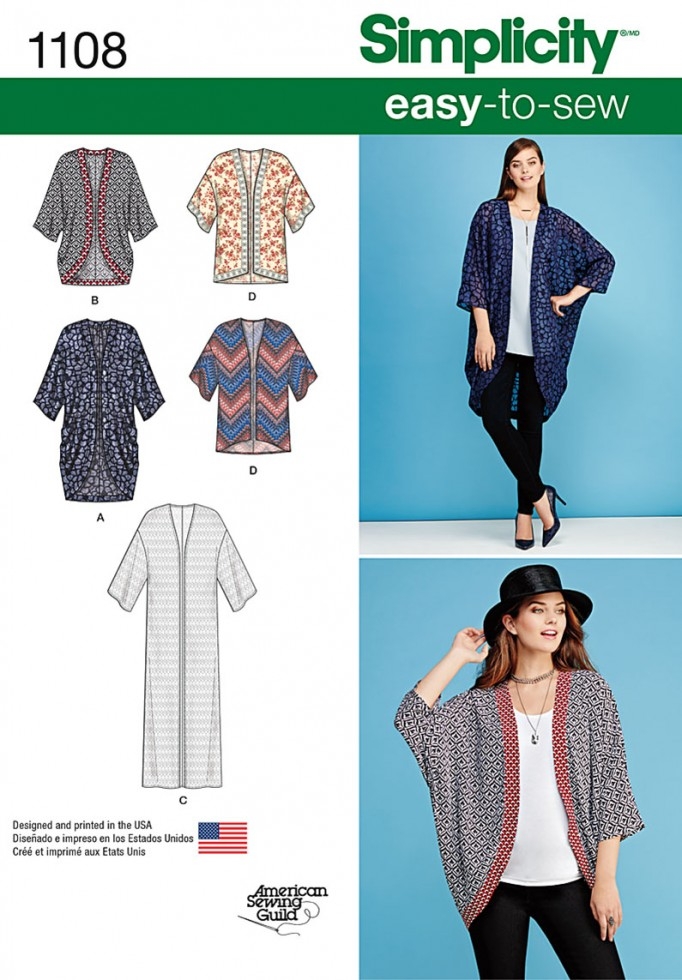 Simplicity Paper Sewing Pattern 1108