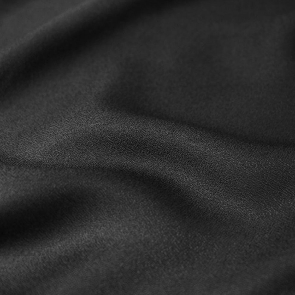Atelier Brunette Viscose Crepe Fabric Black
