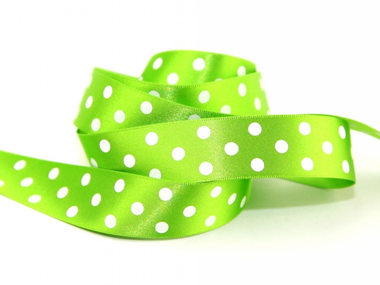 Berisfords Polka Dot Ribbon 664 Meadow