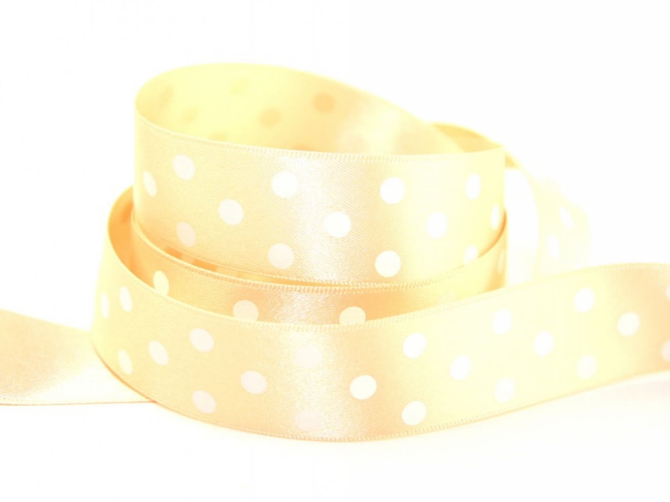 Berisfords Polka Dot Ribbon 71 Peach