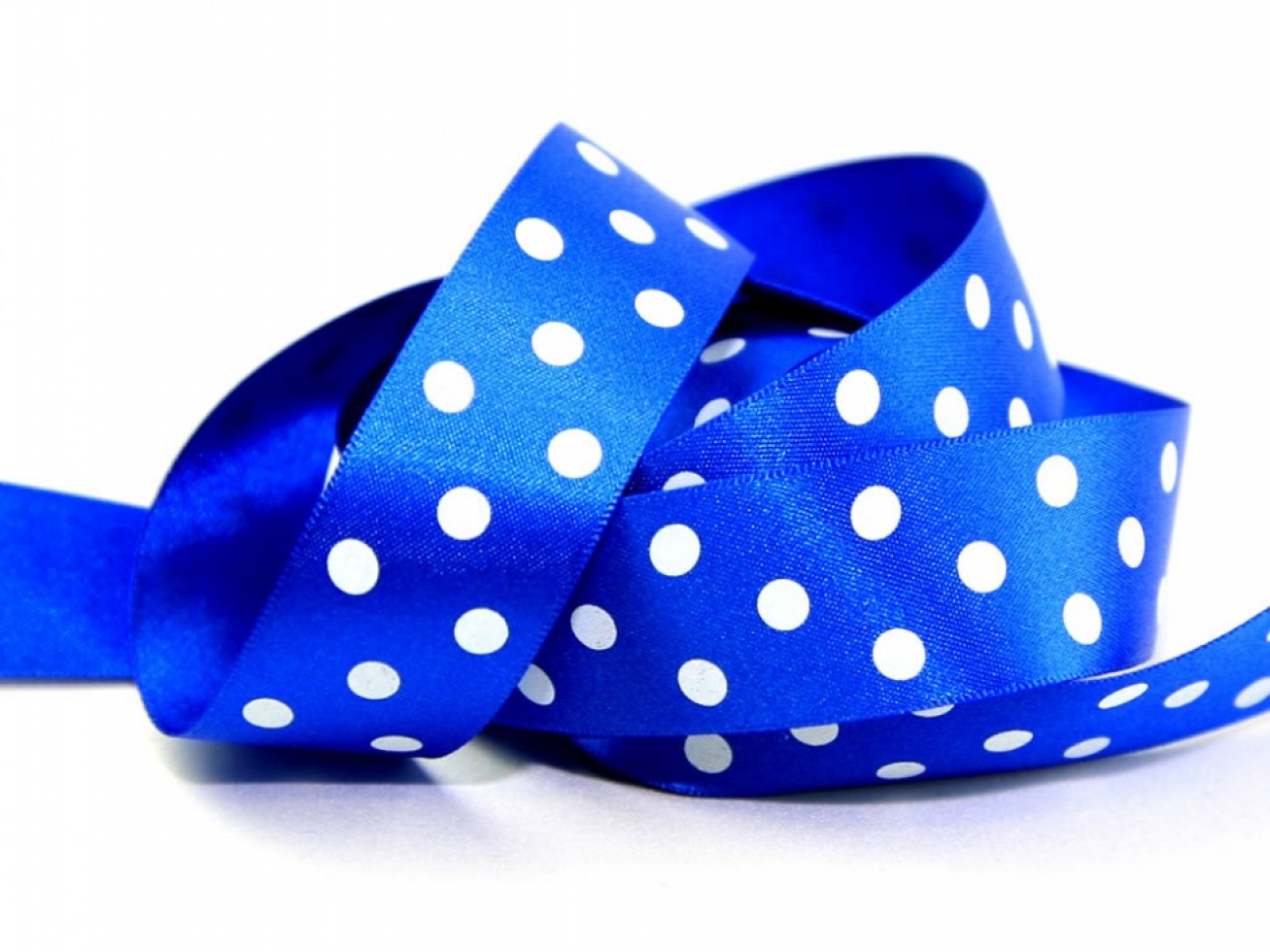 Berisfords Polka Dot Ribbon 243 Dark Royal