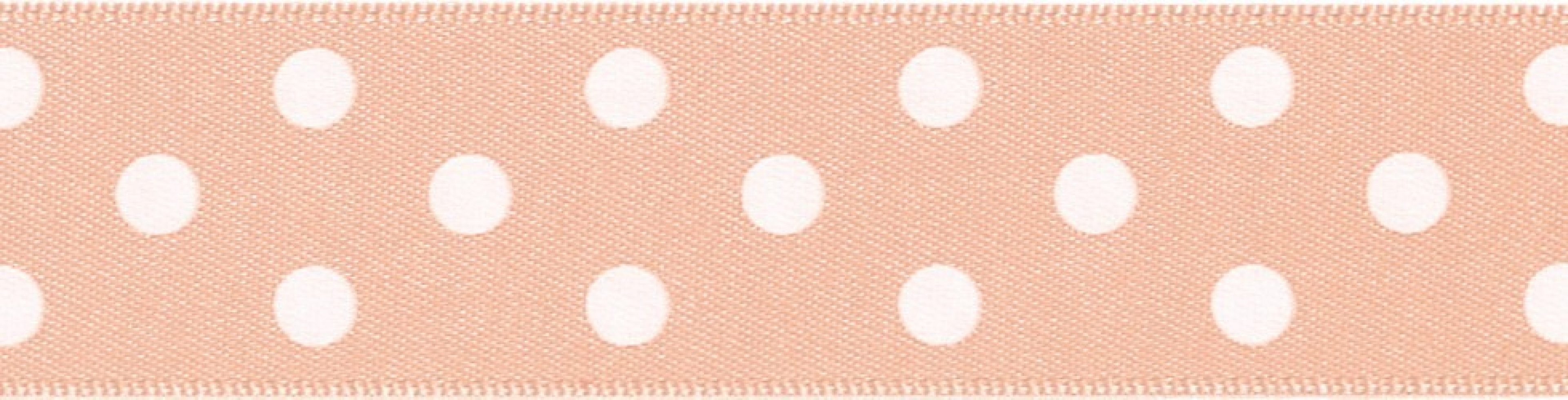 Berisfords Polka Dot Ribbon 71 Peach