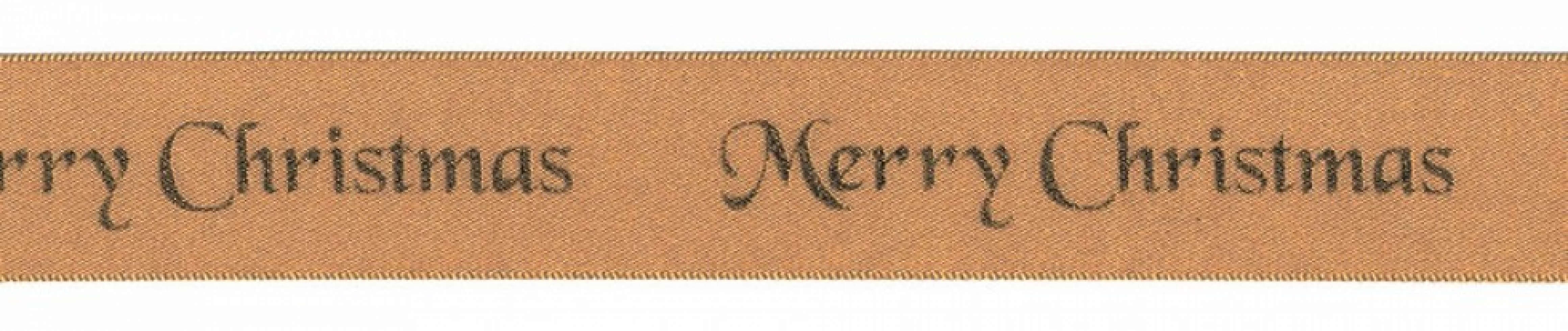 Berisfords Merry Christmas Ribbon 7 Gold/Gold