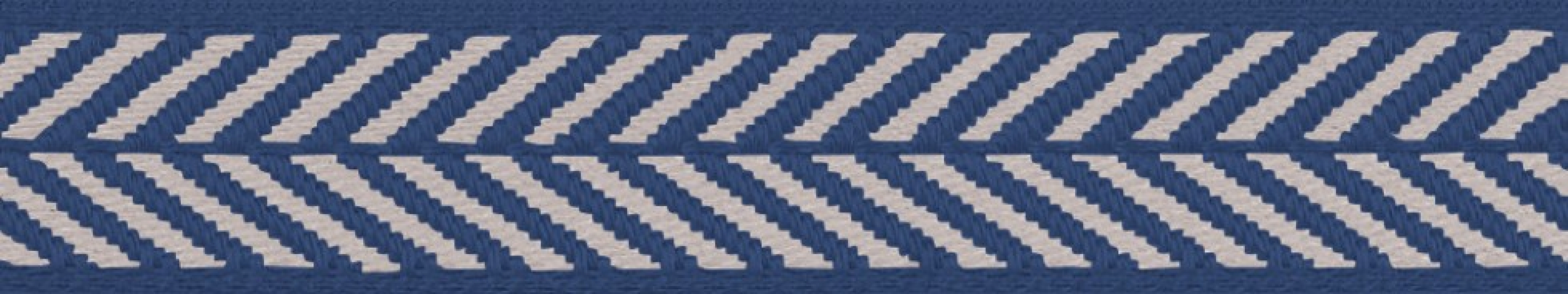 Berisfords Herringbone Woven Ribbon Royal