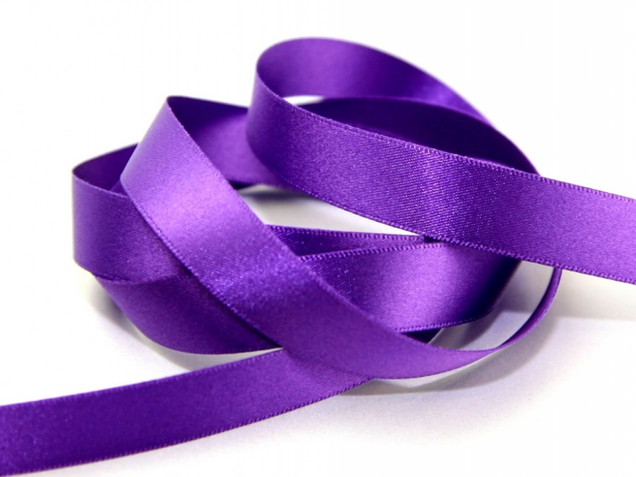 Berisfords Double Faced Satin Ribbon 19 Purple