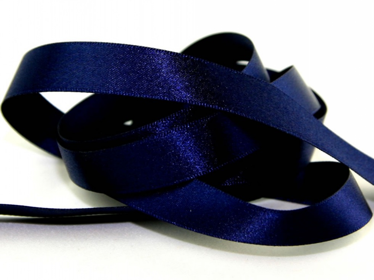 Berisfords Double Faced Satin Ribbon 13 Navy