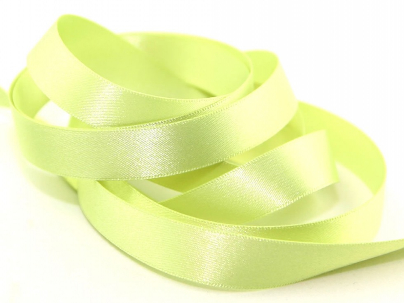 Berisfords Double Faced Satin Ribbon 6 Lime