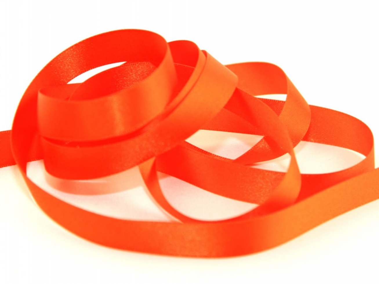 Berisfords Double Faced Satin Ribbon 42 Orange Delight