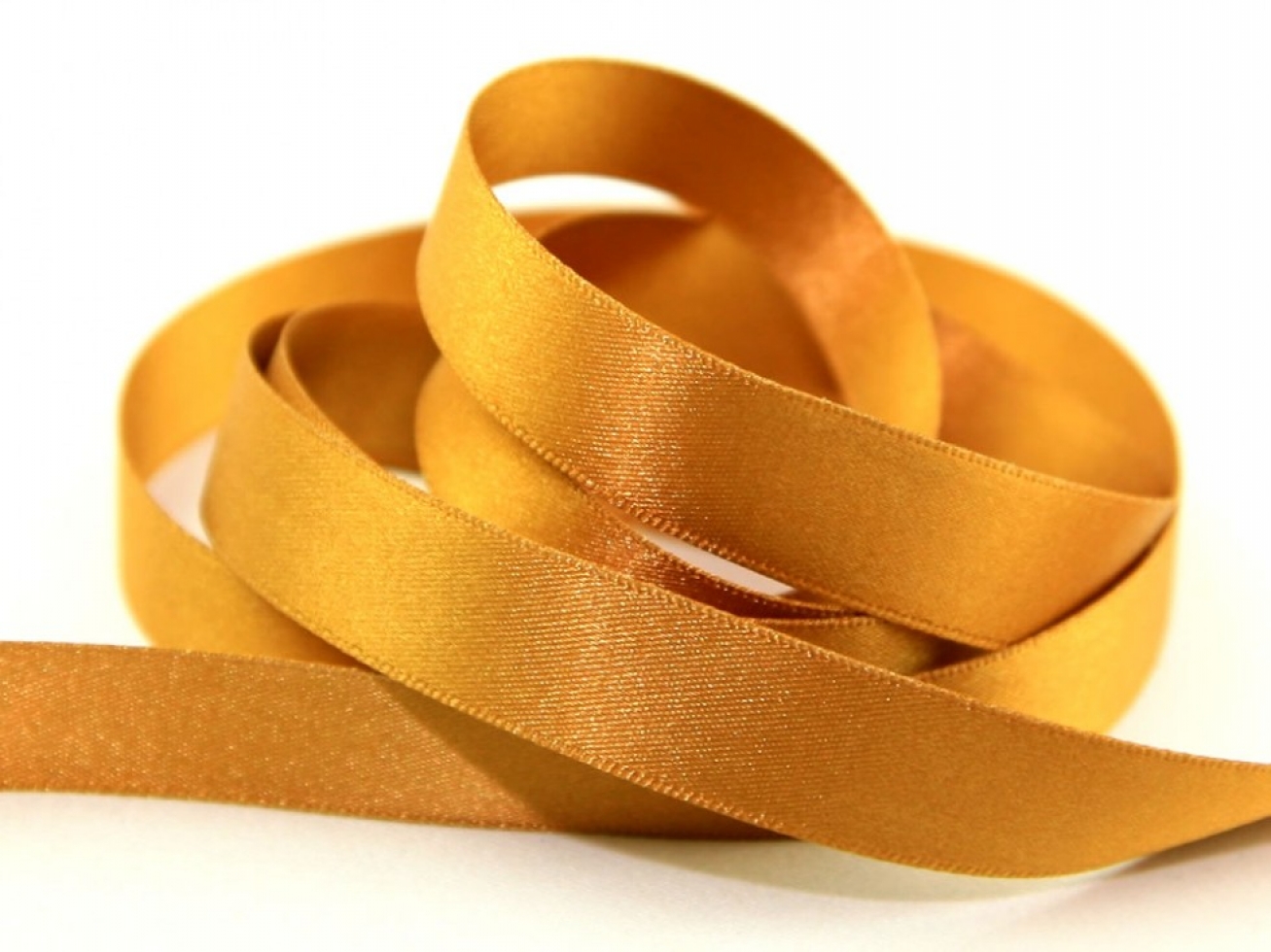 Berisfords Double Faced Satin Ribbon 20 Old Gold