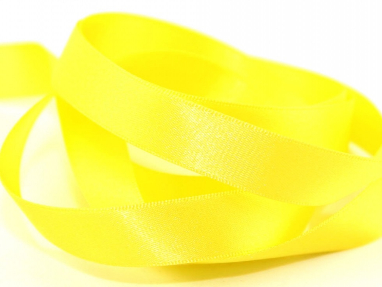 Berisfords Double Faced Satin Ribbon 679 Yellow