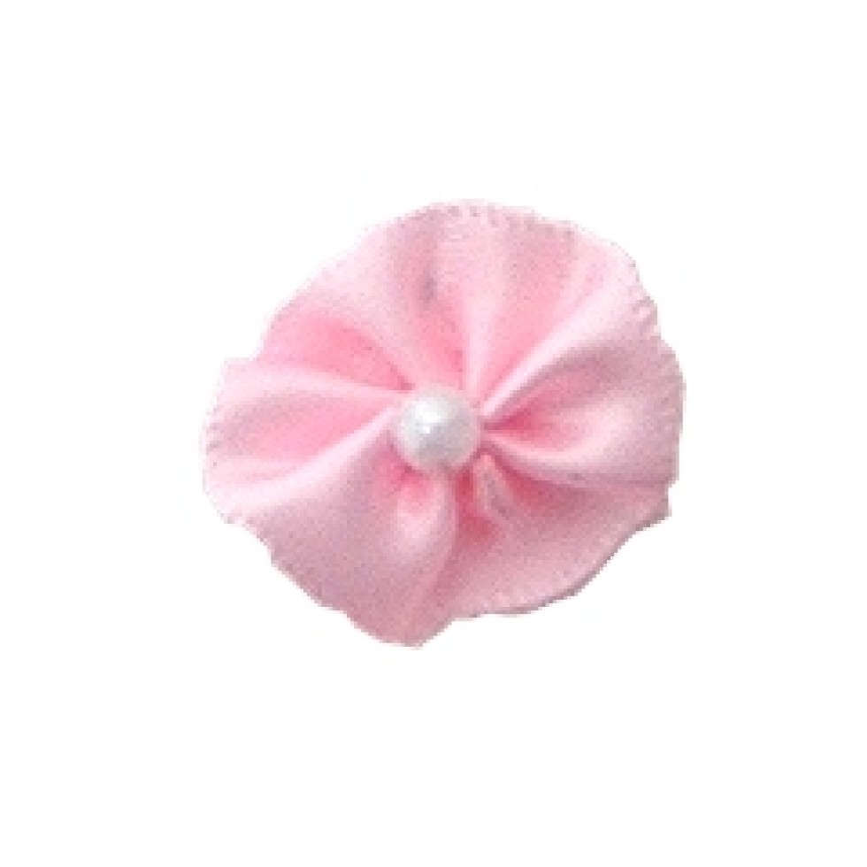 Berisfords Ribbon Pearl Rosettes 117 Light Pink