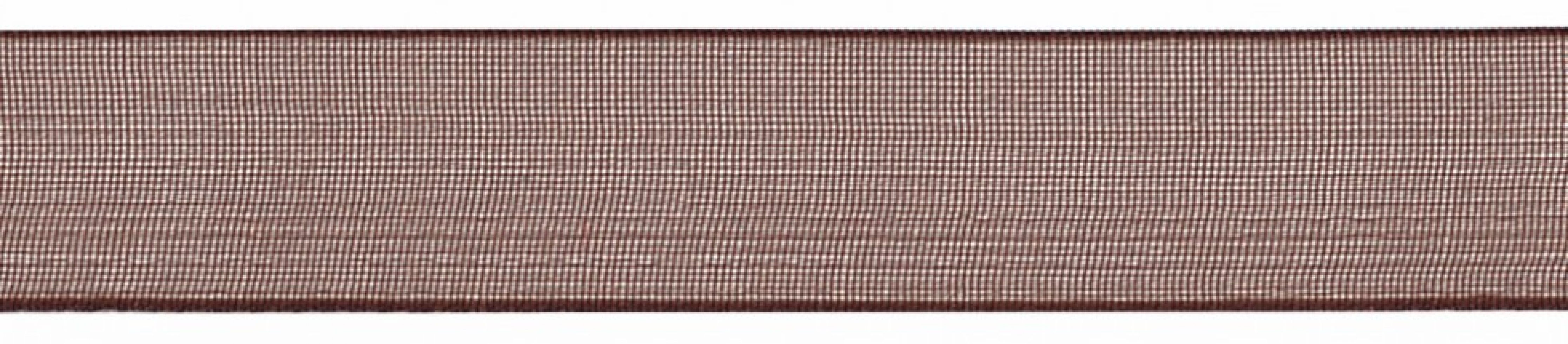 Berisfords Super Sheer Organza Ribbon 25 Brown