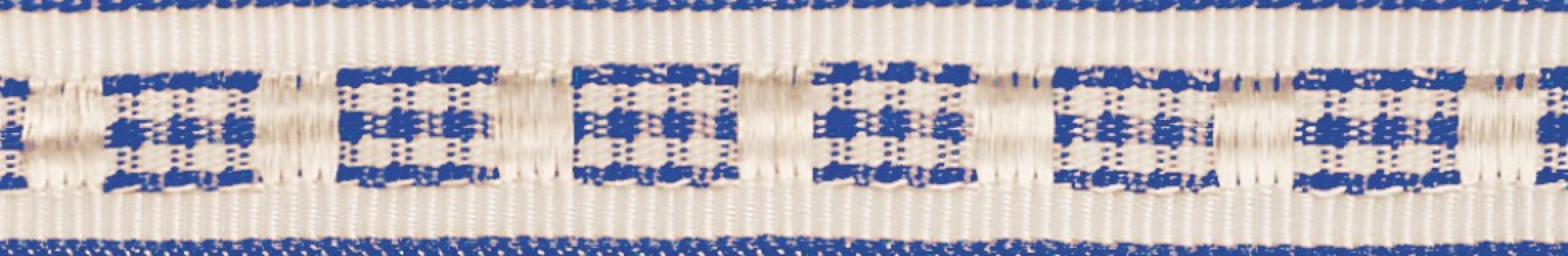 Berisfords Gingham Ruffle Ribbon Royal