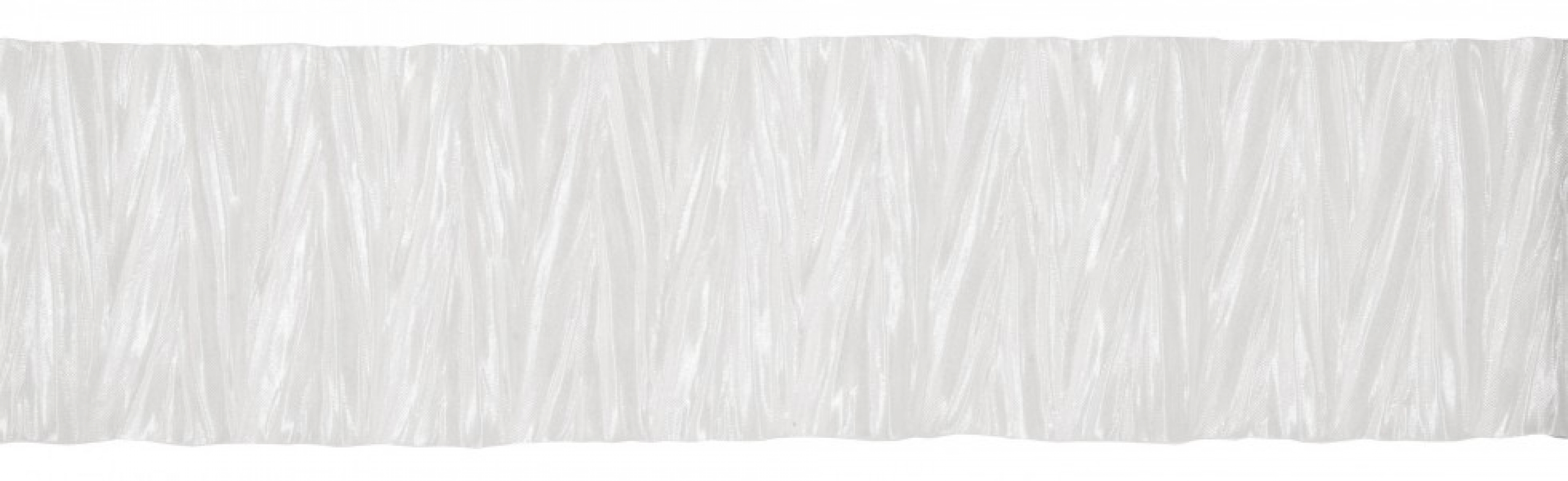Crinkled Satin Ribbon White