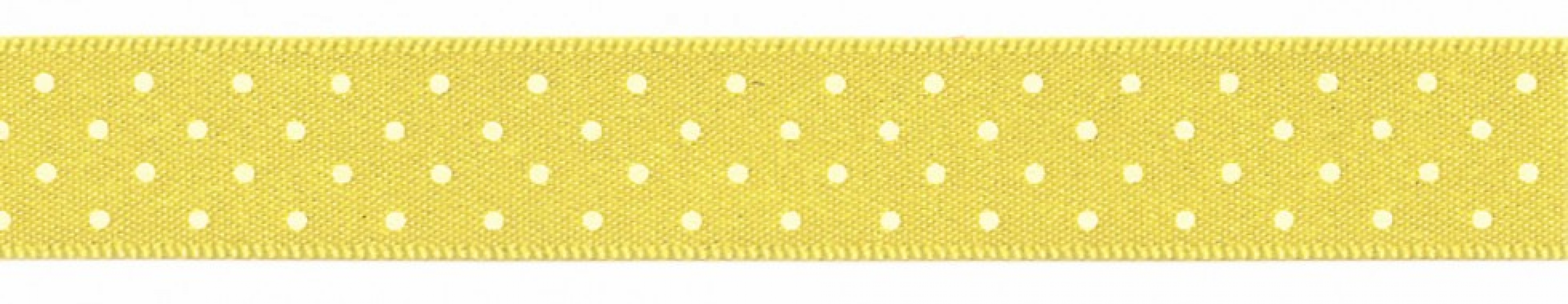 Berisfords Micro Dot Ribbon 5 Lemon