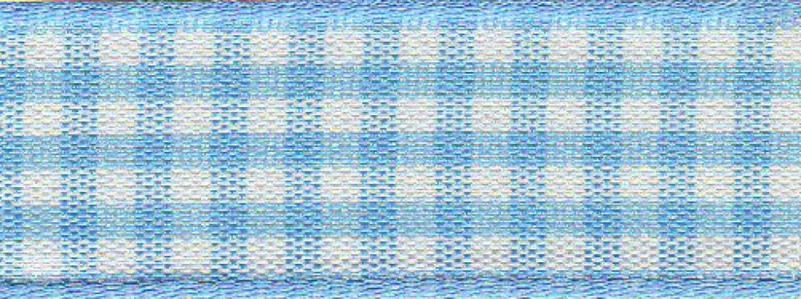 Berisfords Gingham Ribbon 3 Sky