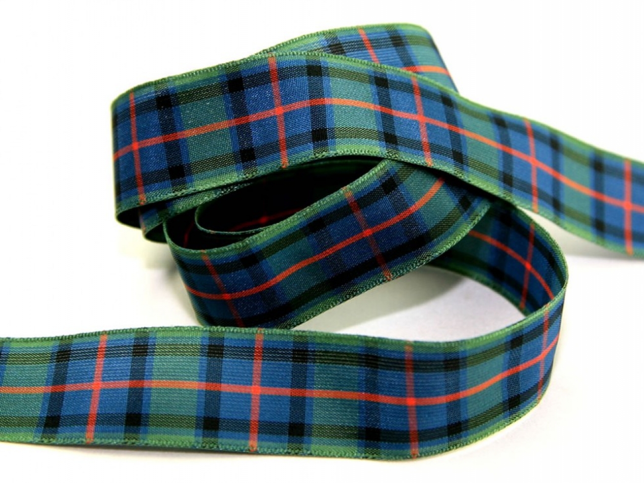 Berisfords Woven Tartan Ribbon 16 Flower of Scotland