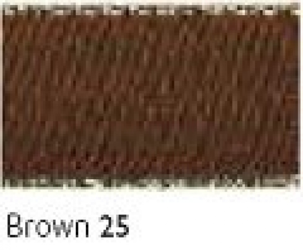 Berisfords Gold Edge Satin Ribbon 25 Brown