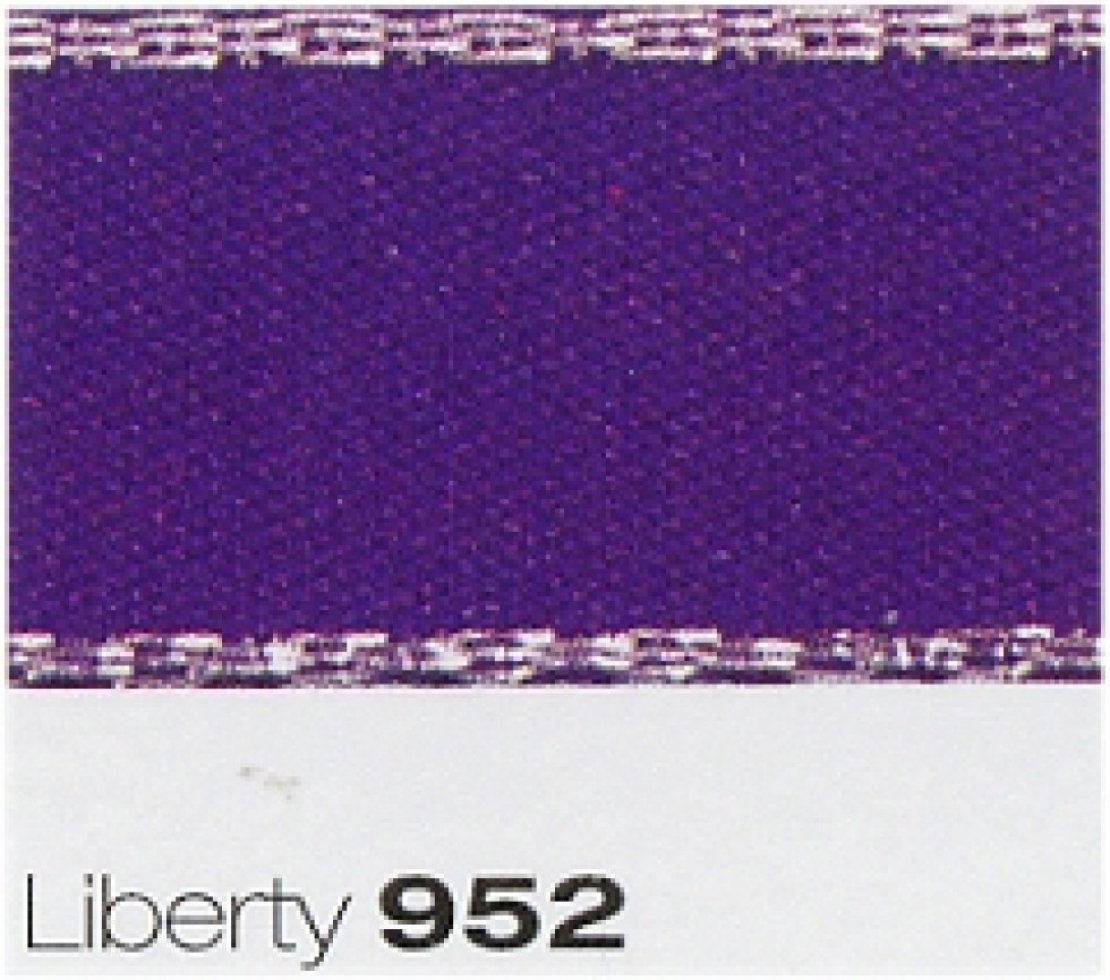 Berisfords Silver Edge Satin Ribbon 952 Liberty