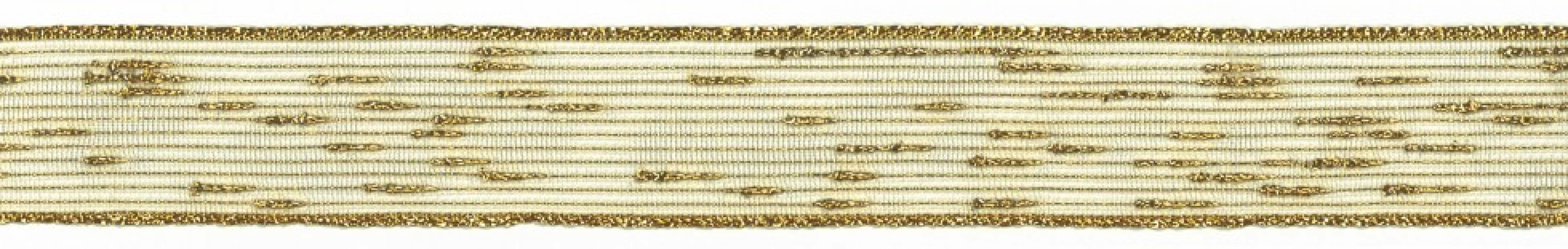 Berisfords Tinsel Mesh Ribbon 200 Gold