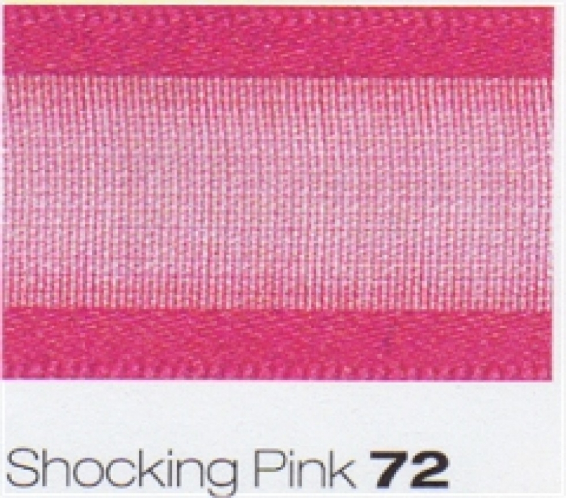 Berisfords Sheer Elegance Ribbon 72 Shocking Pink