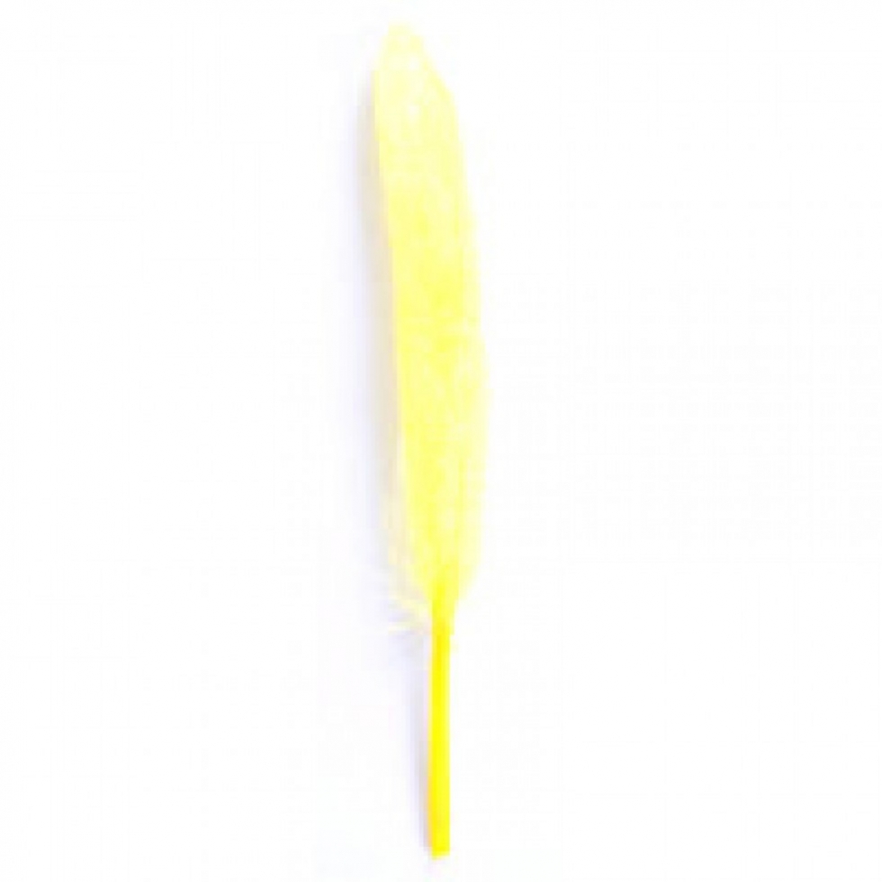 Trimits Feathers With Glitter Yellow