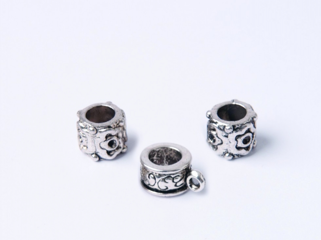 Trimits Spacer Beads Silver Heart Flower Mix