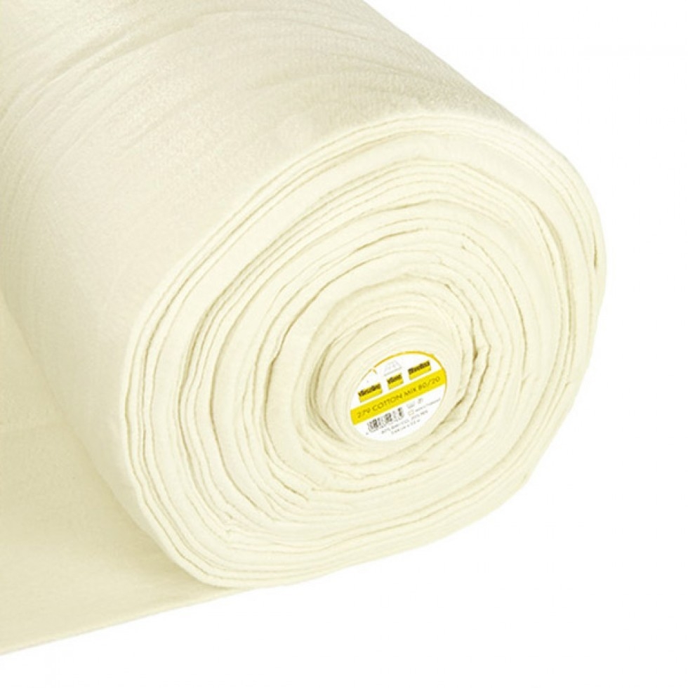 Vilene Vlieseline 279 Sew In Cotton Batting Wadding Cream