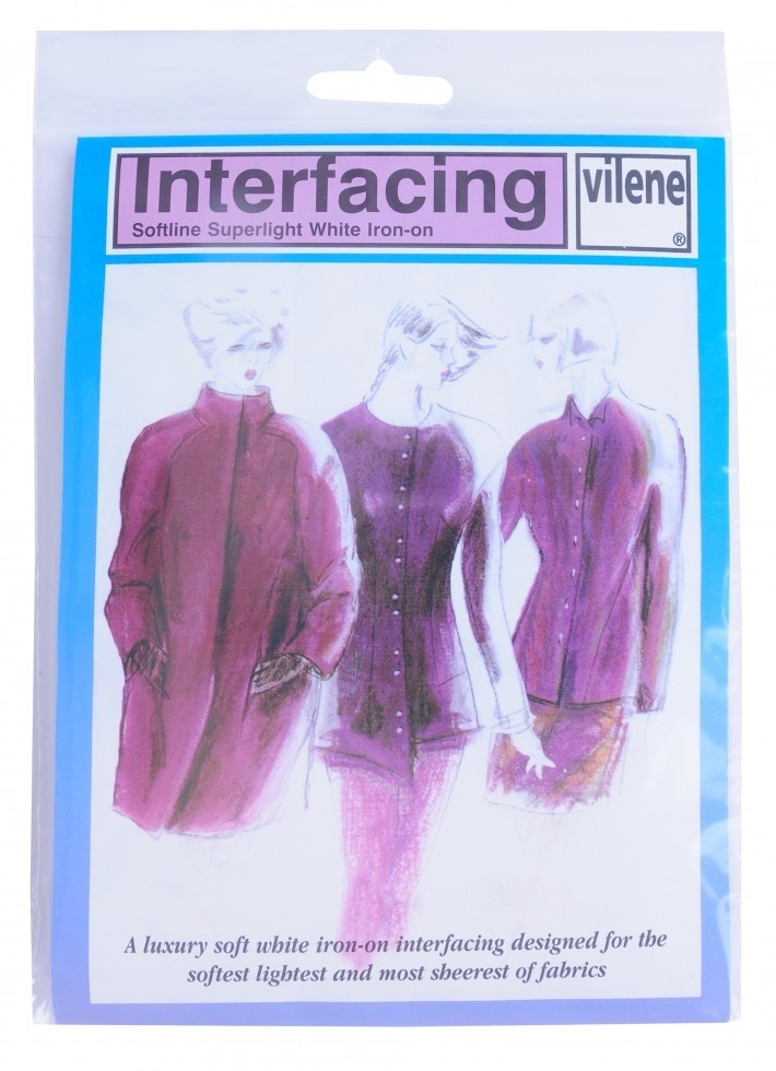Vilene Vlieseline Medium Iron On Interfacing White