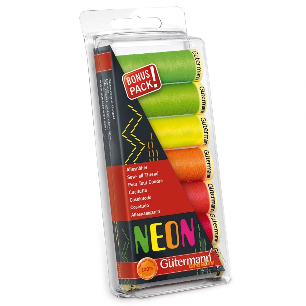 Gutermann Neon Sew All Thread Set