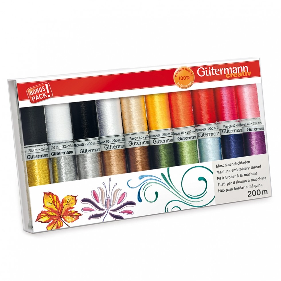 Gutermann Rayon 40 Thread Set