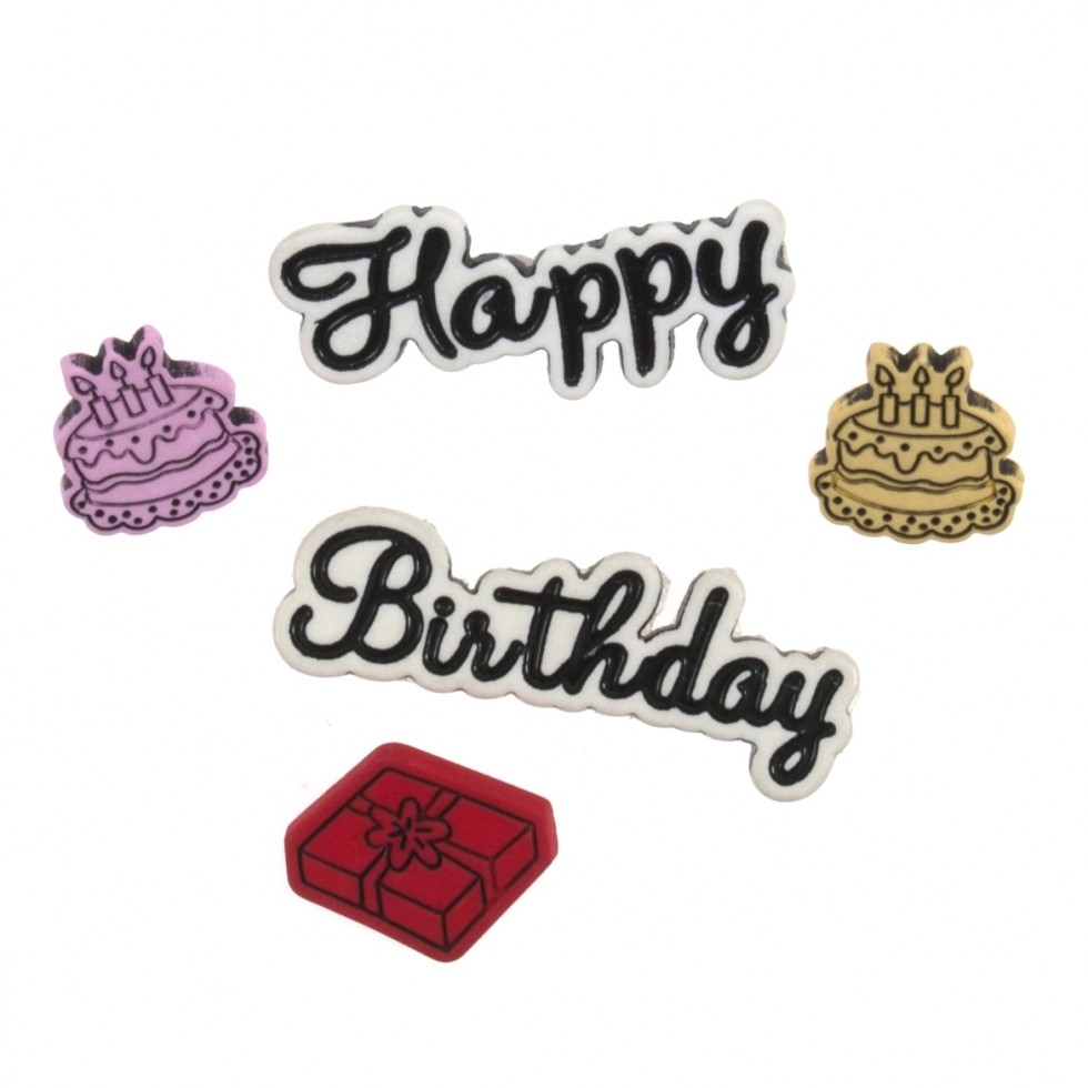 Trimits Birthday Novelty Buttons