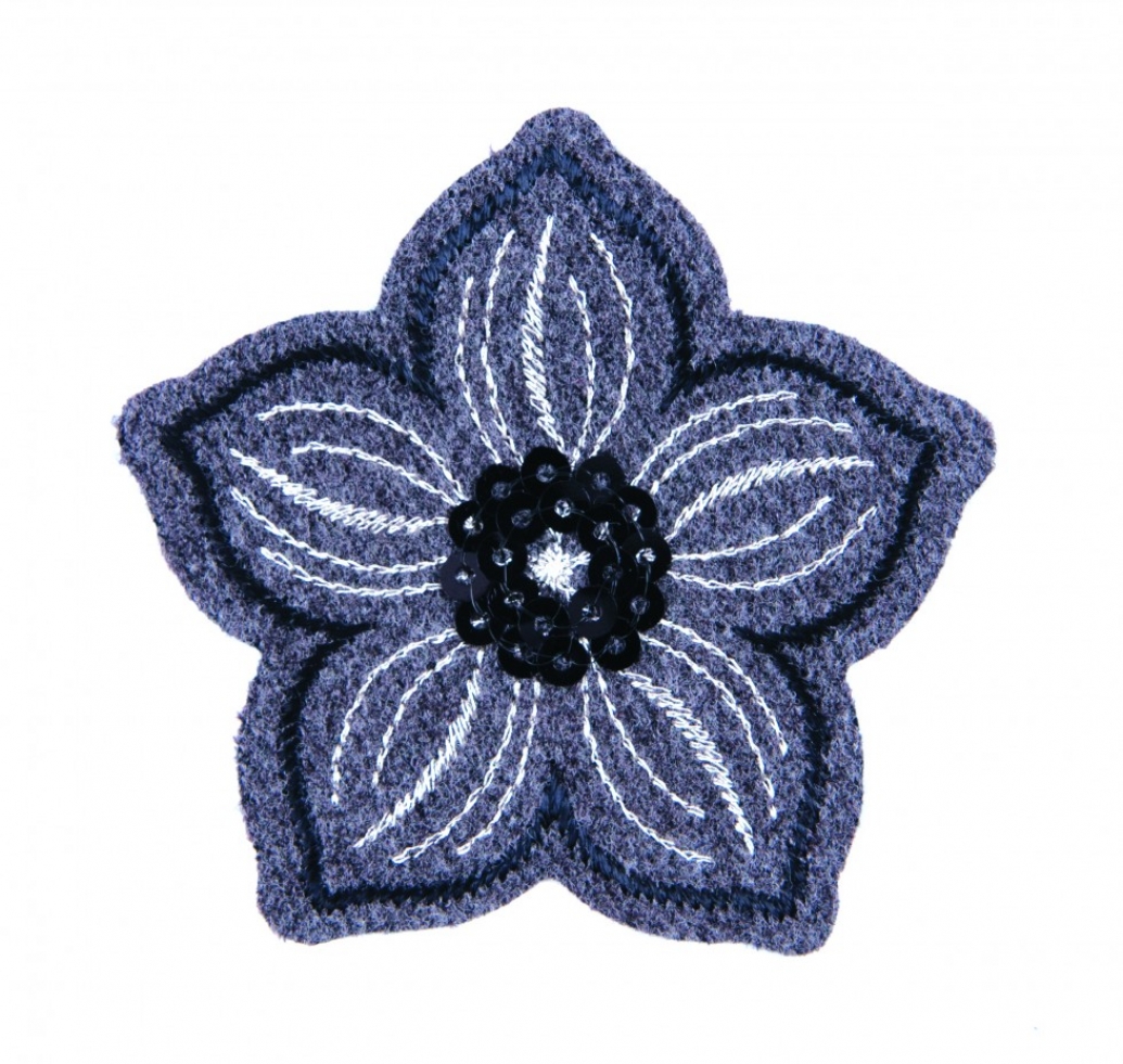 Craft Factory Patch Motif Sequin Flower