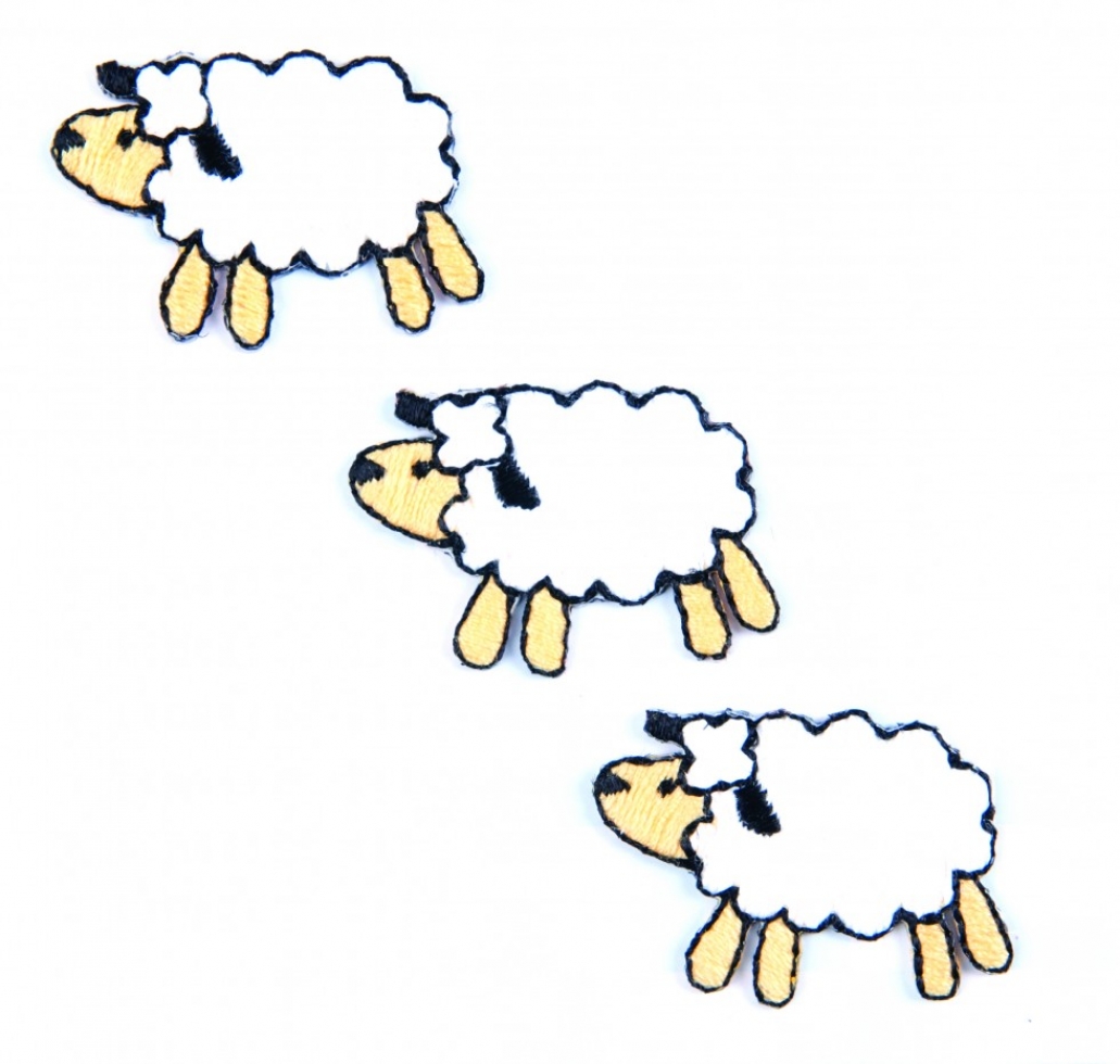 Craft Factory Patch Motif Three Sheep