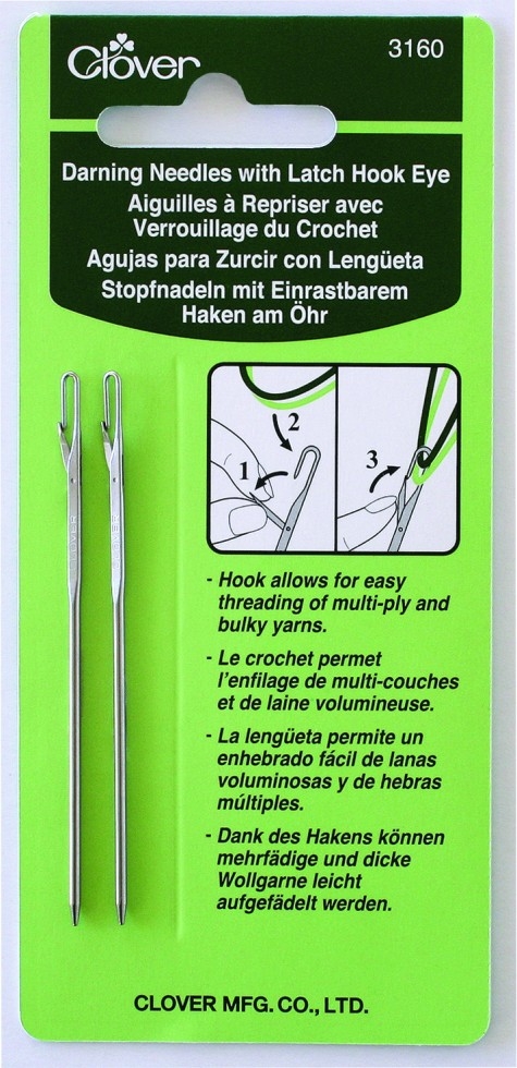Clover Latch Hook Eye Darning Needles