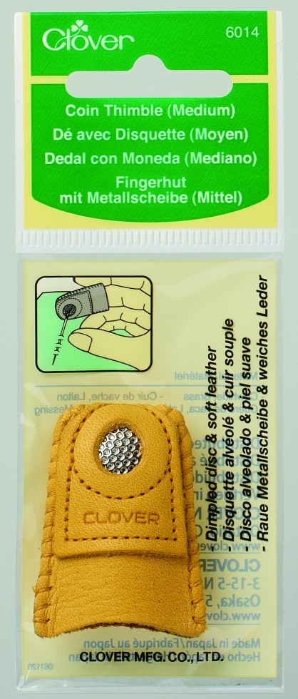 Clover Leather Coin Thimble
