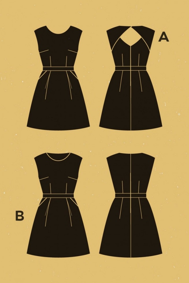 Deer and Doe Paper Sewing Pattern Belladone Dress