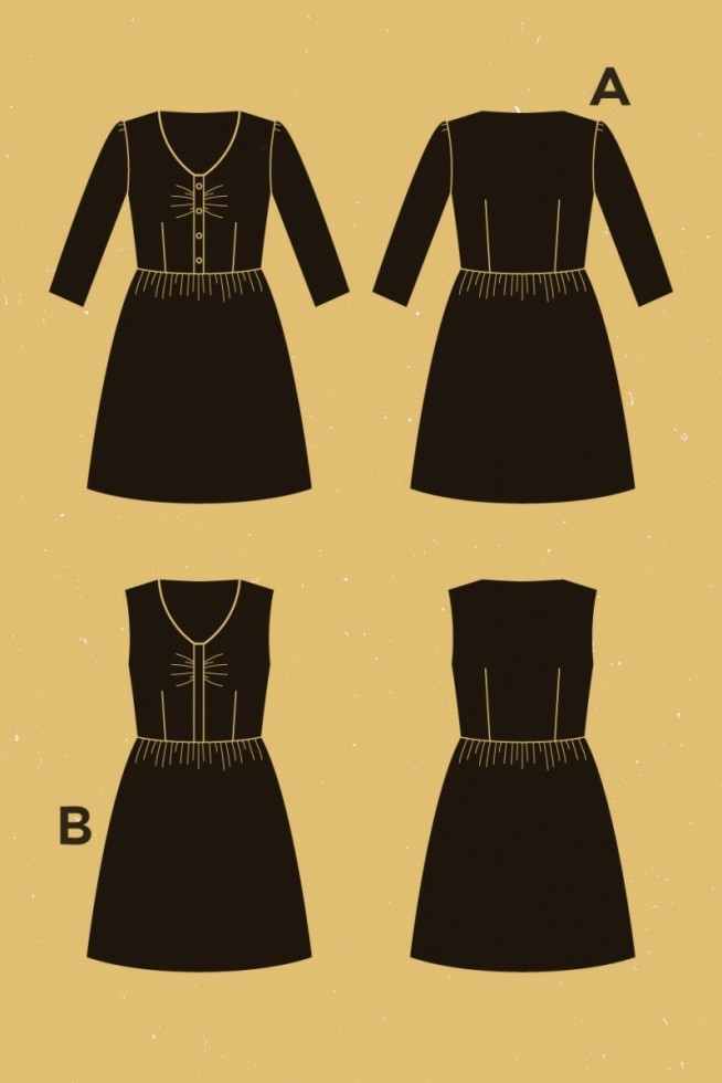 Deer and Doe Paper Sewing Pattern Sureau Dress