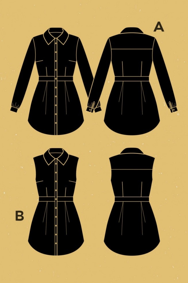 Deer and Doe Paper Sewing Pattern Bruyere Shirt