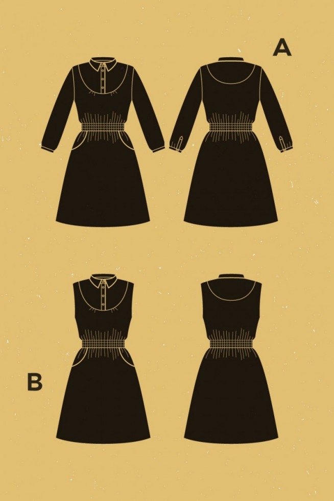 Deer and Doe Paper Sewing Pattern Cardamome Dress