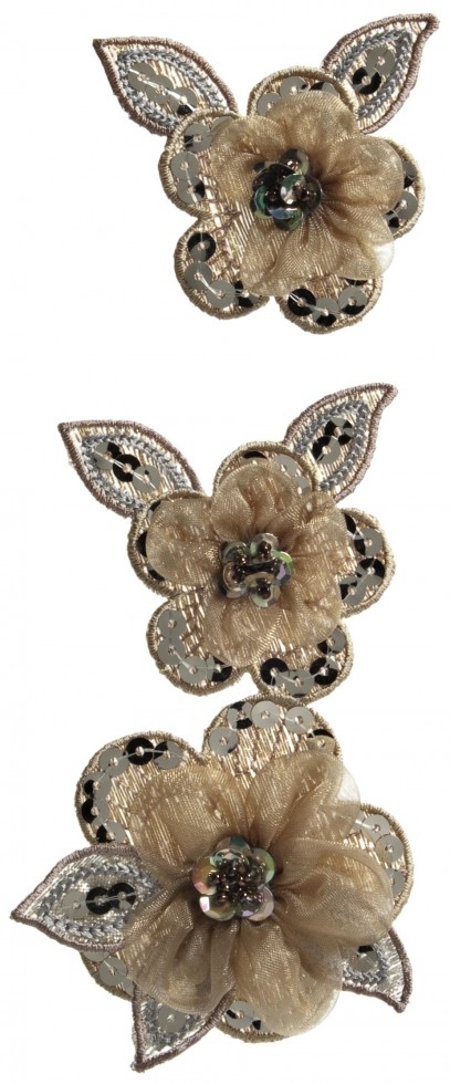 Simplicity Patch Motif Sequin Flowers