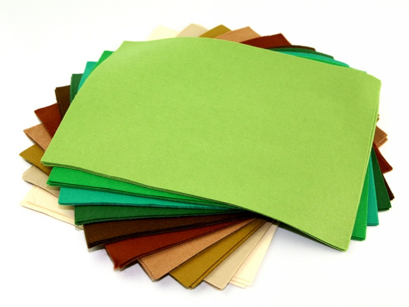 Acrylic Felt Fabric Packs Browns & Greens