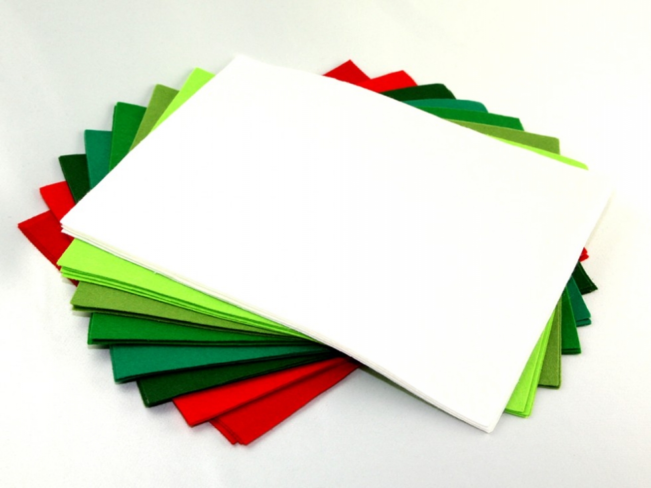Acrylic Felt Fabric Packs Reds Whites Greens