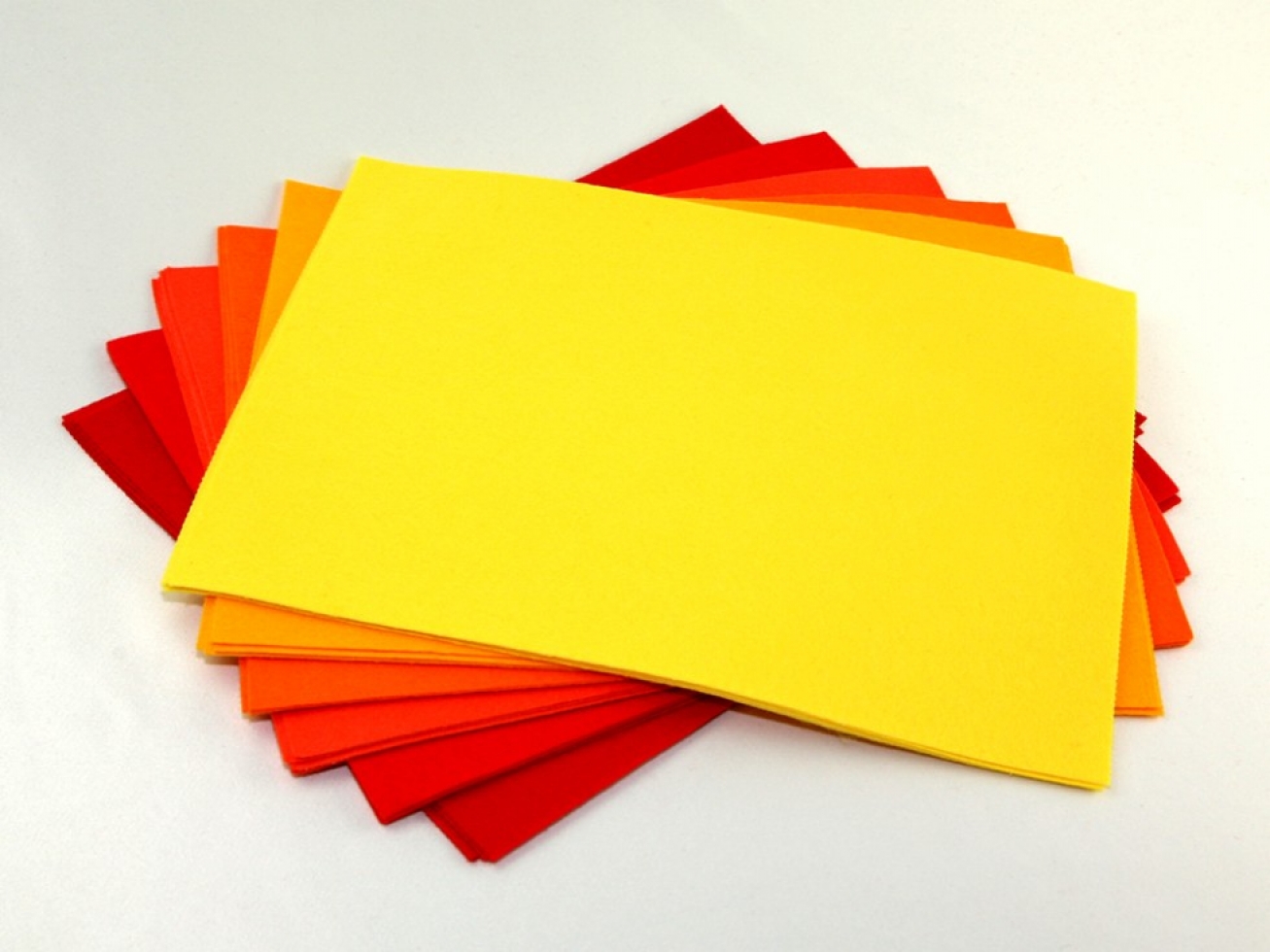 Acrylic Felt Fabric Packs Reds Yellows Oranges