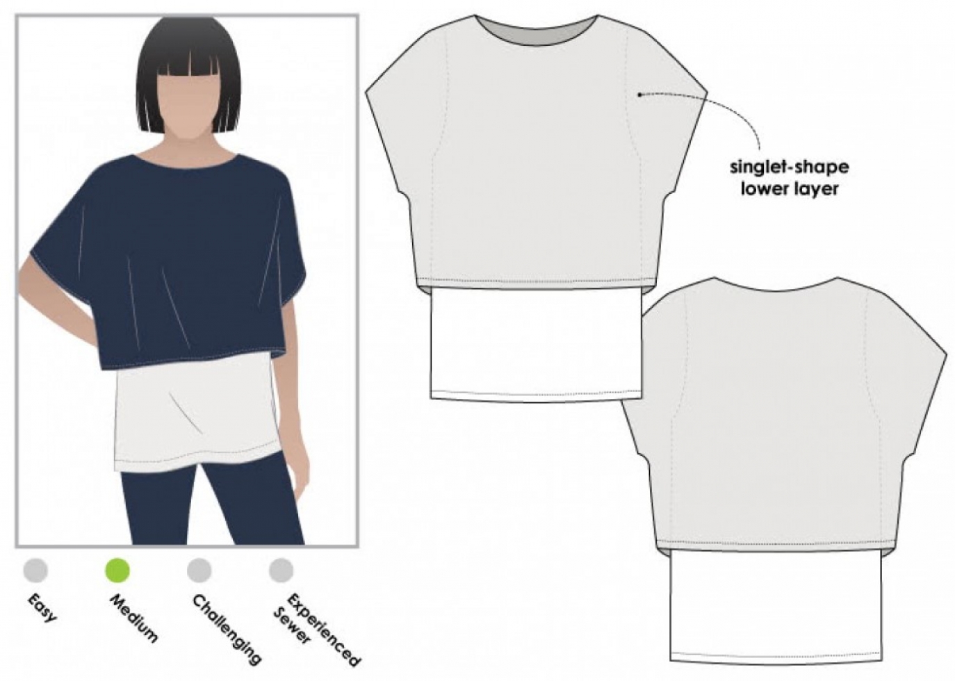 Style Arc Paper Sewing Pattern Dahlia Tunic